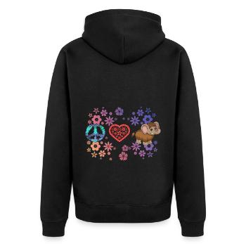 Mammut - Unisex Premium Bio Zip Hoodie - Schwarz - Hinten - Nico (187cm)