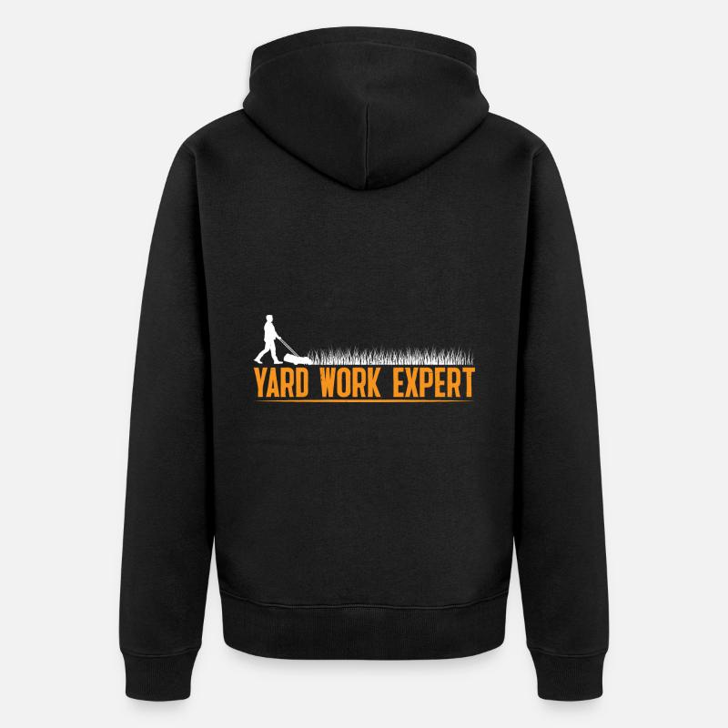 Yard Work Expert 23 - Unisex Premium Bio Zip Hoodie - Schwarz