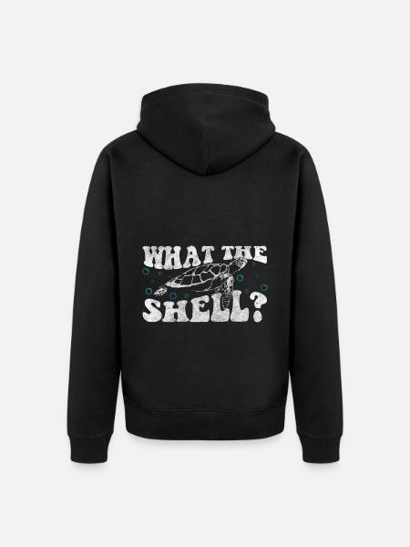 Schildkröten Meer Langsam - Unisex Premium Bio Zip Hoodie - Schwarz