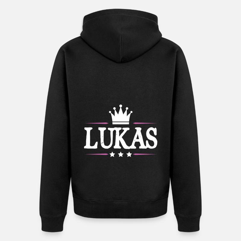 Lukas - Veste à capuche bio Premium Unisexe - noir