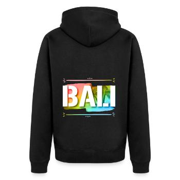 Bali - Veste à capuche bio Premium Unisexe - noir - Dos - Nico (187cm)