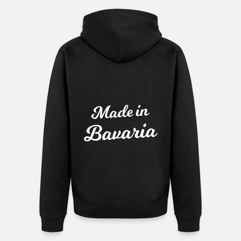 De la belle Bavière - Veste à capuche bio Premium Unisexe - noir