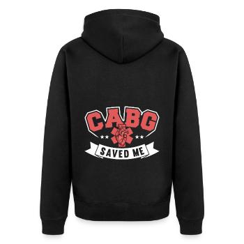 Transplantation cardiaque Chirurgie cardiaque Chirurgie cardiaque Chirurgie cardiaque Bypass - Veste à capuche bio Premium Unisexe - noir - Dos - Nico (187cm)