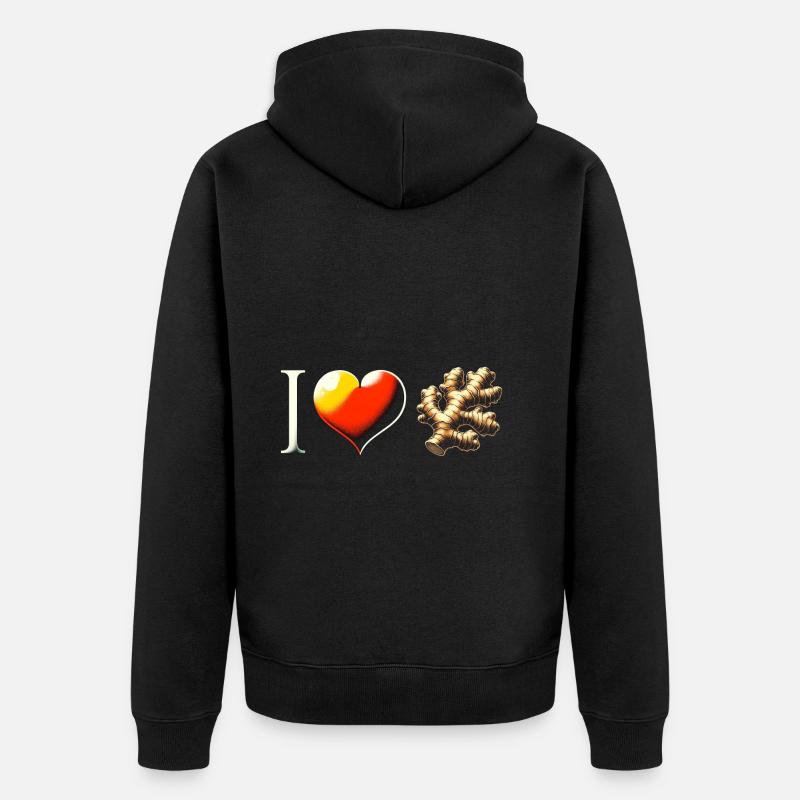 Gingembre - Veste à capuche bio Premium Unisexe - noir