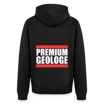 Geology Fossil Collectors Fossils Geologist - Unisex Premium Organic Zip Hoodie - black - Back - Nico (187cm)