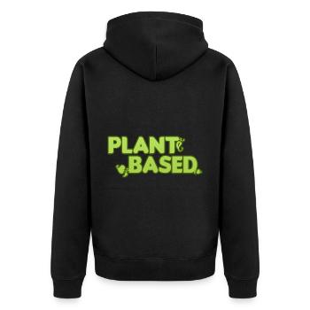 Légume Végétarien Végétalien Vintage I Cadeau - Veste à capuche bio Premium Unisexe - noir - Dos - Nico (187cm)