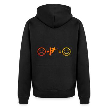 Snowboard Sports d’hiver Femmes Snowboard Snowboard - Veste à capuche bio Premium Unisexe - noir - Dos - Nico (187cm)