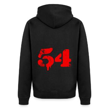 Symbole numérique 54 - Veste à capuche bio Premium Unisexe - noir - Dos - Nico (187cm)