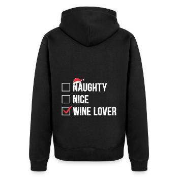 Dabbing Santa Claus Gifts - Unisex Premium Organic Zip Hoodie - black - Back - Nico (187cm)