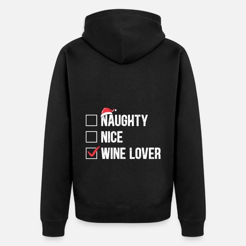 Dabbing Weihnachtsmann Geschenke - Unisex Premium Bio Zip Hoodie - Schwarz