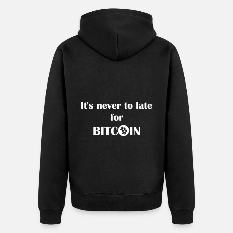 Das Bitcoin Wunder - Unisex Premium Bio Zip Hoodie - Schwarz