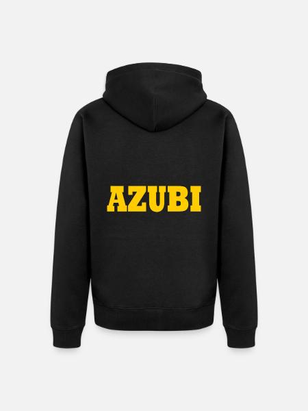 Azubi - Unisex Premium Bio Zip Hoodie - Schwarz
