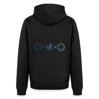 Drum Kit Drummer Percussionist Drummer - Unisex Premium Organic Zip Hoodie - black - Back - Nico (187cm)