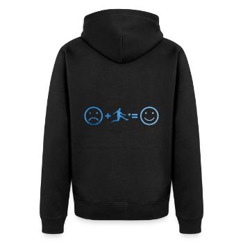 Football Football Football Jeu Football féminin - Veste à capuche bio Premium Unisexe - noir - Dos - Nico (187cm)