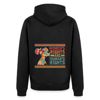 Droits des femmes Droits humains Les femmes pro-choix - Veste à capuche bio Premium Unisexe - noir - Dos - Nico (187cm)