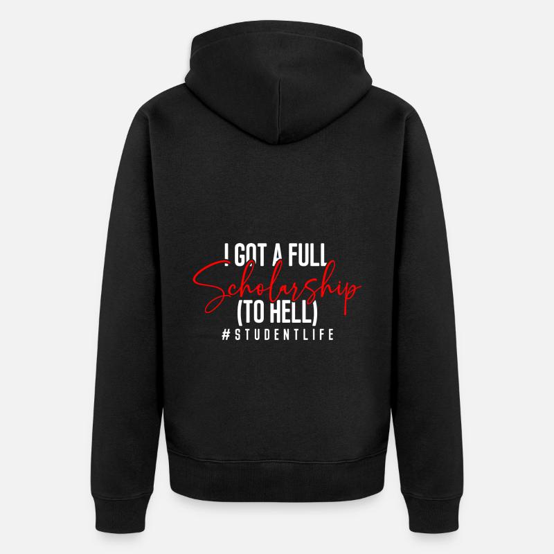 Degree in Computer Science - Unisex Premium Organic Zip Hoodie - black