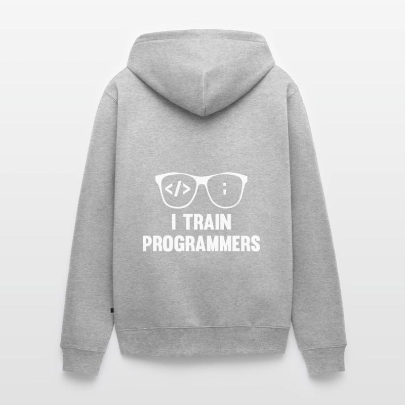 Programmer Coder Software Developer Unisex Premium Organic Zip Hoodie