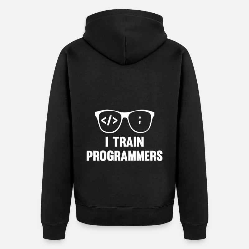 Programmierer Coder Software Entwickler - Unisex Premium Bio Zip Hoodie - Schwarz