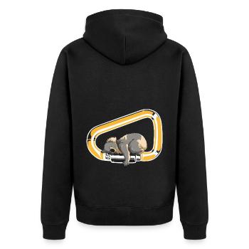 Koala Carabiner Escalade Animal Mignon Bloc - Veste à capuche bio Premium Unisexe - noir - Dos - Nico (187cm)