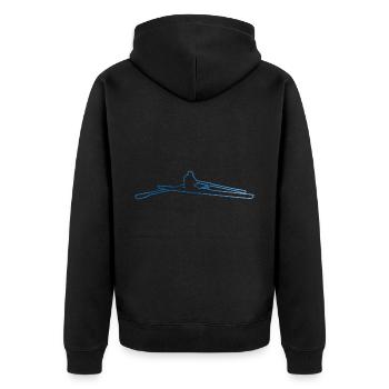 Aviron Aviron Hommes Rameurs Femmes - Veste à capuche bio Premium Unisexe - noir - Dos - Nico (187cm)