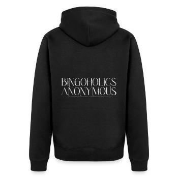 Bingoholics Anonymous 3 - Veste à capuche bio Premium Unisexe - noir - Dos - Nico (187cm)
