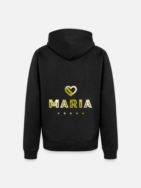 Maria Herz - Unisex Premium Organic Zip Hoodie - black