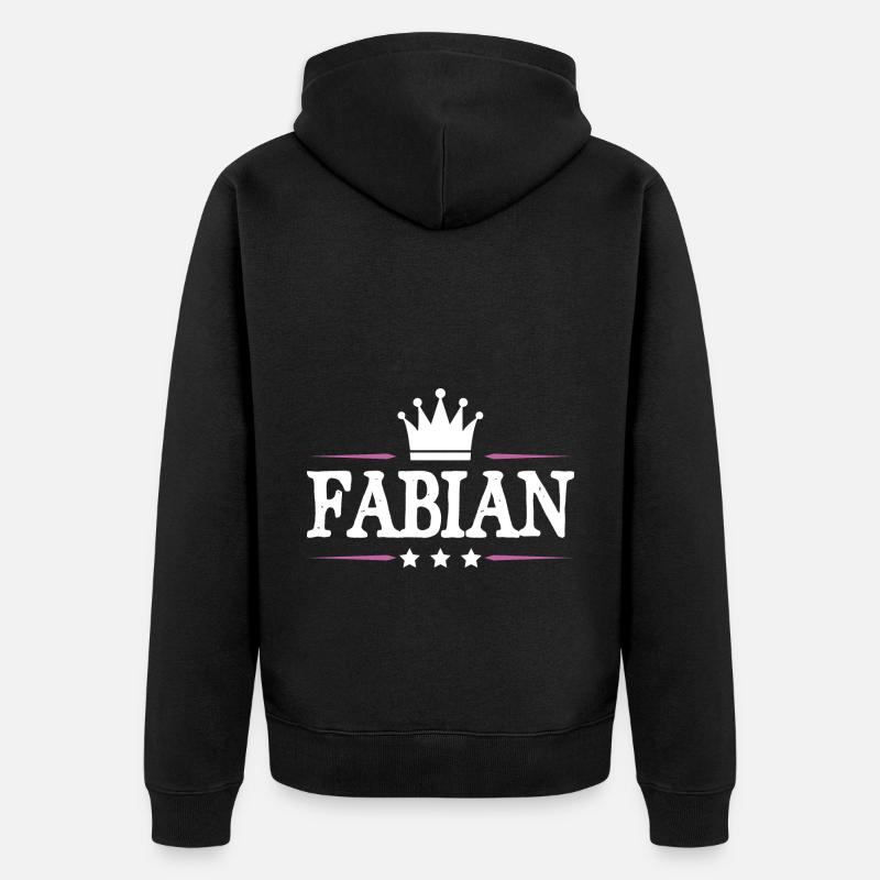 Fabien - Veste à capuche bio Premium Unisexe - noir