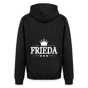 Frieda - Veste à capuche bio Premium Unisexe - noir - Dos - Nico (187cm)