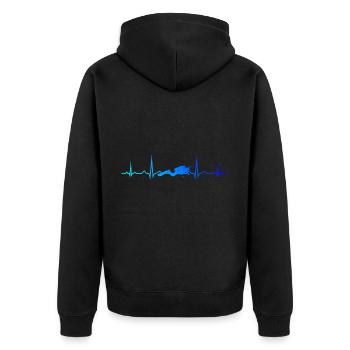 Plongée Plongée Taucher Tauchen Plongée Tauchen - Veste à capuche bio Premium Unisexe - noir - Dos - Nico (187cm)