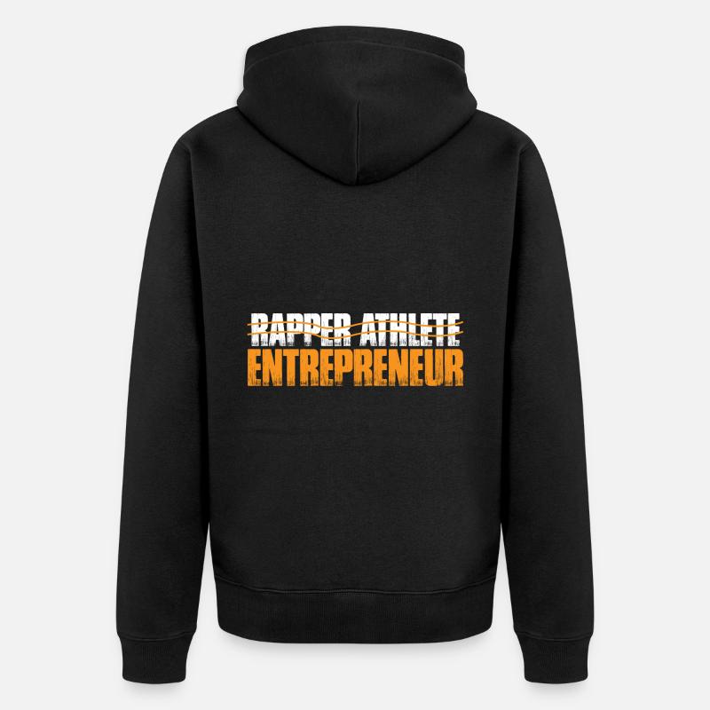 Rapper Athlete Entrepreneur 35 - Unisex Premium Bio Zip Hoodie - Schwarz