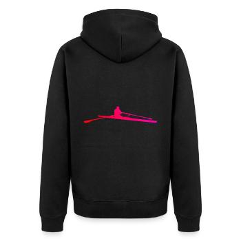 Aviron Aviron Femmes Hommes Rameur - Veste à capuche bio Premium Unisexe - noir - Dos - Nico (187cm)