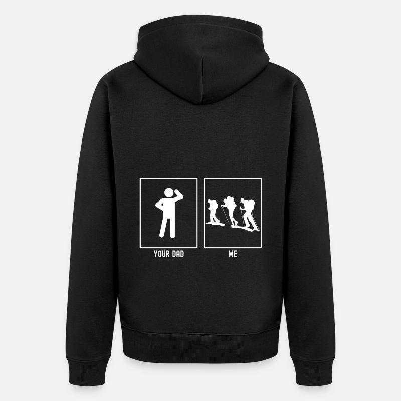 Ton Père - Moi - Vagabond - Veste à capuche bio Premium Unisexe - noir