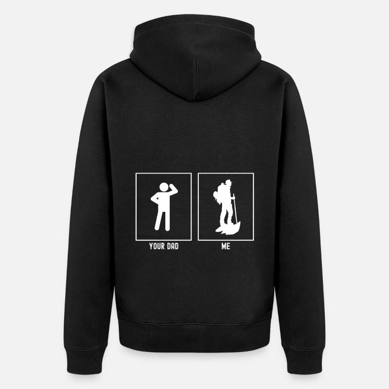 Ton Père - Moi - Vagabond - Veste à capuche bio Premium Unisexe - noir
