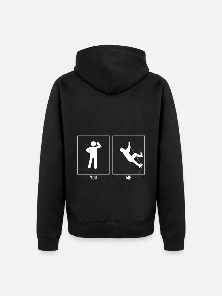 Vous - Moi - Escalade murale - Veste à capuche bio Premium Unisexe - noir