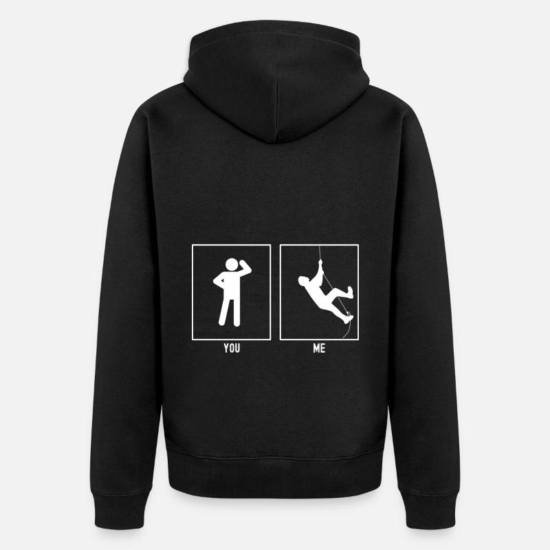 Vous - Moi - Escalade murale - Veste à capuche bio Premium Unisexe - noir