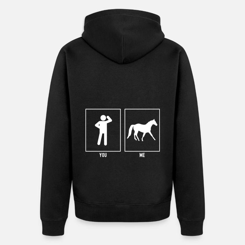 Vous - I - Cheval - Veste à capuche bio Premium Unisexe - noir