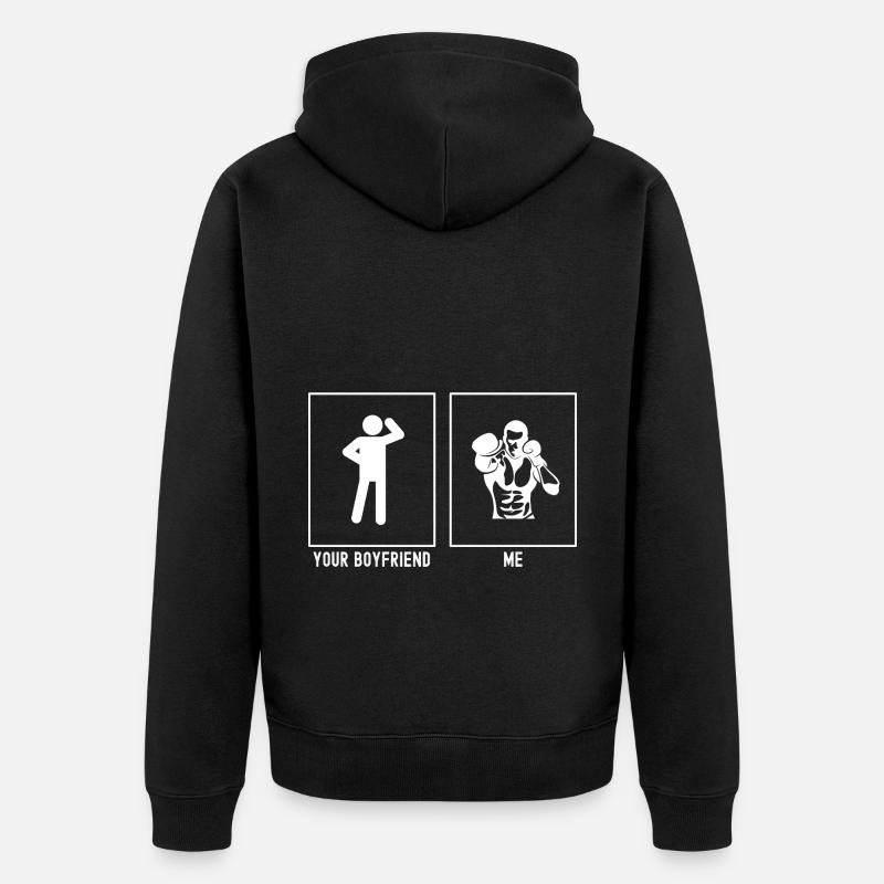 Votre ami - Moi - Boxing Punch - Veste à capuche bio Premium Unisexe - noir