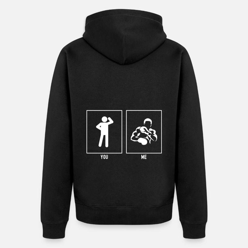 Vous - Moi - Boxing Block - Veste à capuche bio Premium Unisexe - noir