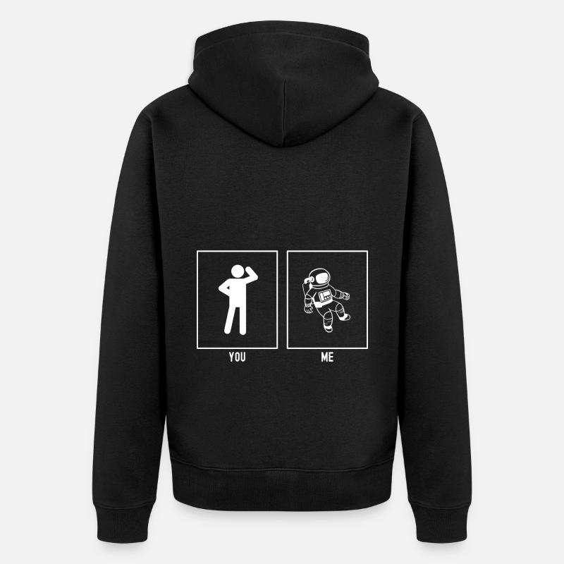 Vous - Moi - Astronomie - Veste à capuche bio Premium Unisexe - noir