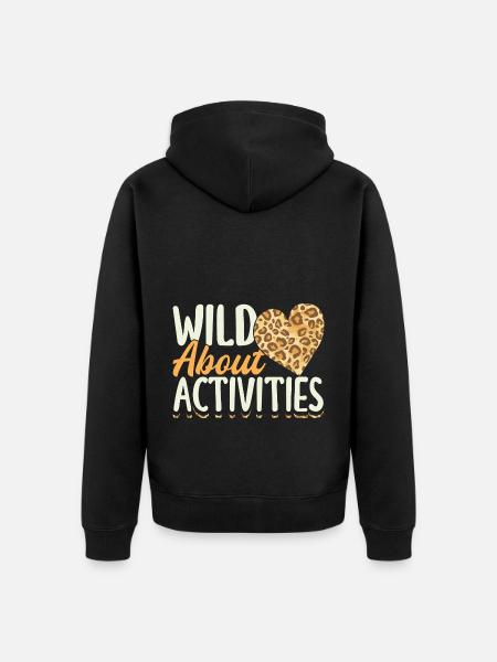 Activity Assistant Squad Team - Unisex Premium Bio Zip Hoodie - Schwarz