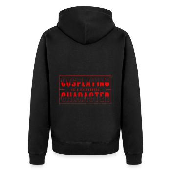 Cosplay Manga Passion Fan - Veste à capuche bio Premium Unisexe - noir - Dos - Nico (187cm)