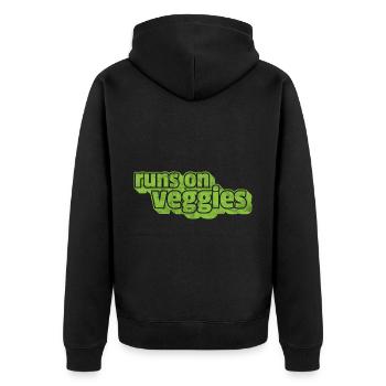 Légume Végétarien Végétalien Vintage I Cadeau - Veste à capuche bio Premium Unisexe - noir - Dos - Nico (187cm)