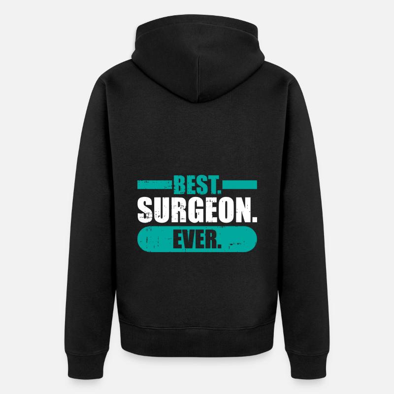 Chirurg - Unisex Premium Bio Zip Hoodie - Schwarz