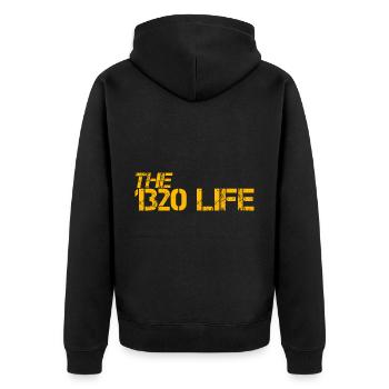 La Vie 1320 4 - Veste à capuche bio Premium Unisexe - noir - Dos - Nico (187cm)