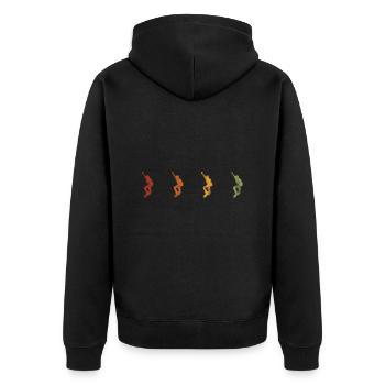 Skateboarder Skateboard Skater Skate Skateing - Veste à capuche bio Premium Unisexe - noir - Dos - Nico (187cm)