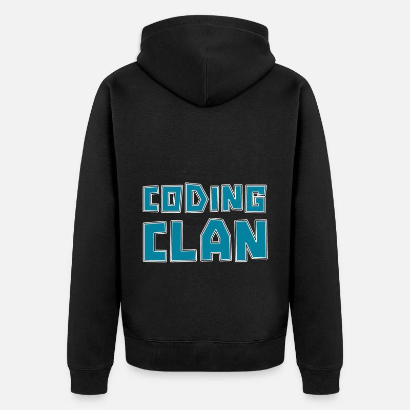 Programmierer Coder Software Entwickler - Unisex Premium Bio Zip Hoodie - Schwarz