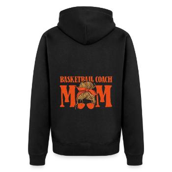Basketballtrainer Entraîneur de basket-ball - Veste à capuche bio Premium Unisexe - noir - Dos - Nico (187cm)