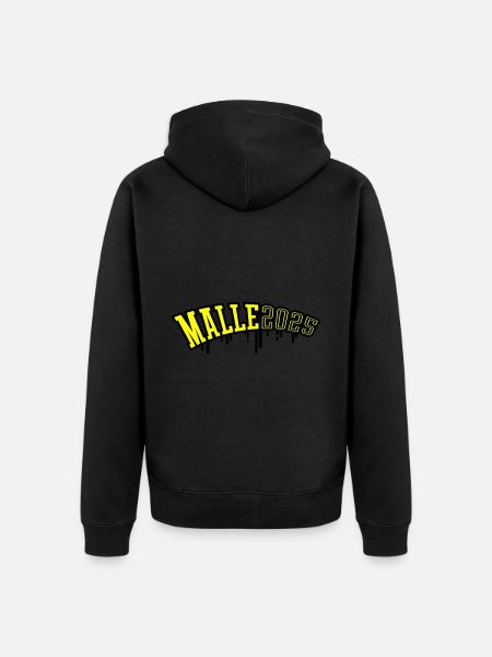 Malle 2025 - Unisex Premium Bio Zip Hoodie - Schwarz