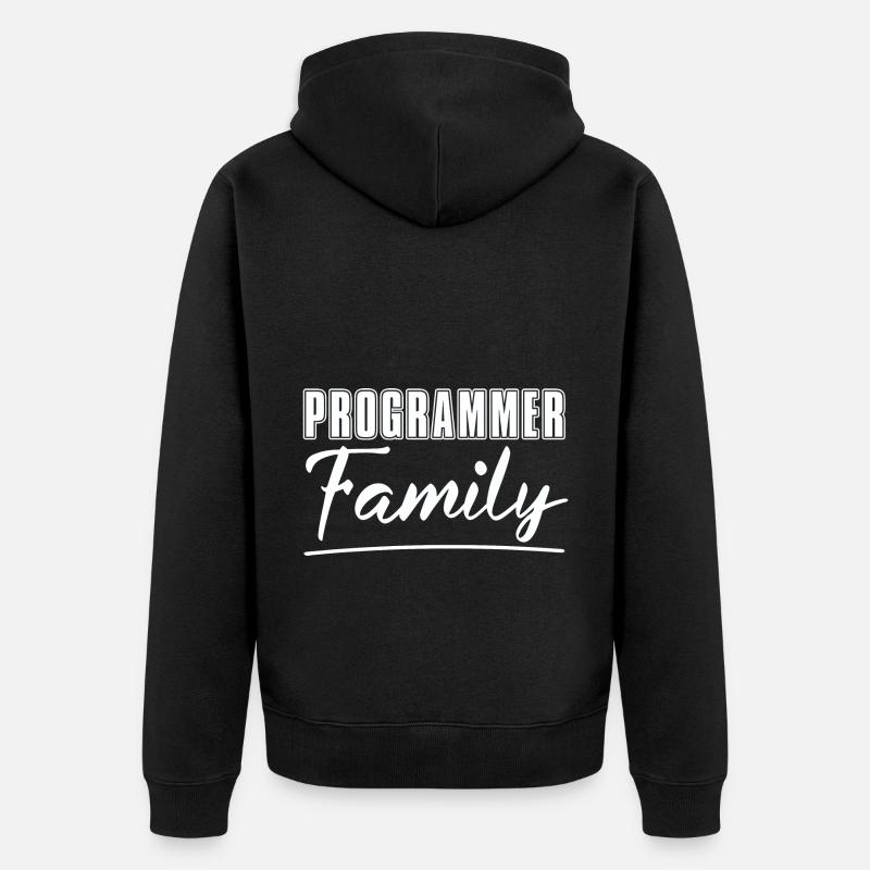 Programmierer Coder Software Entwickler - Unisex Premium Bio Zip Hoodie - Schwarz