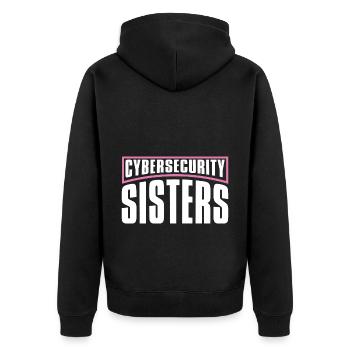 Programmierer Coder Software Entwickler - Unisex Premium Bio Zip Hoodie - Schwarz - Hinten - Nico (187cm)